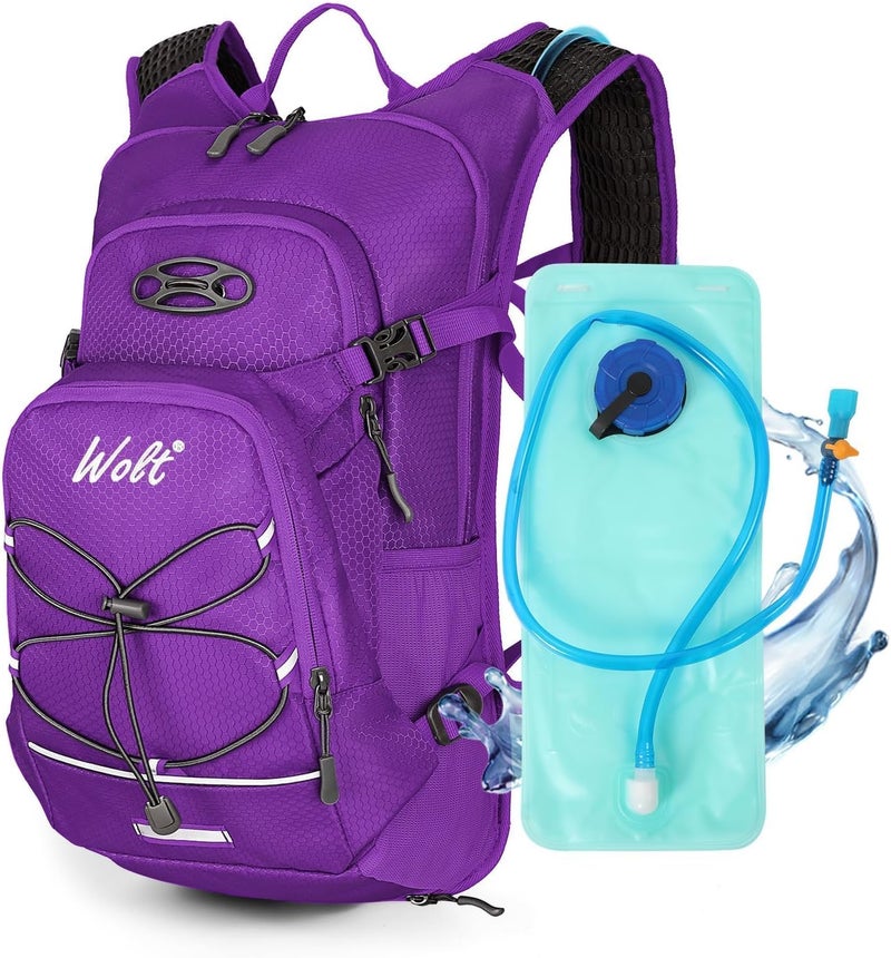 WOLT Hydration Backpack 18L Hiking Water Backpack with 2L Water Bladder for Men Women, Hydration Pack for Running Cycling Biking and Climbing - Image 1